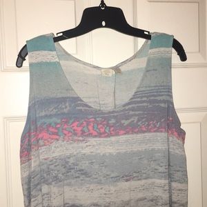 Tank top with pleated back
